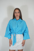 Wickelbluse zum Binden