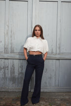 Bluse mit Puffärmeln