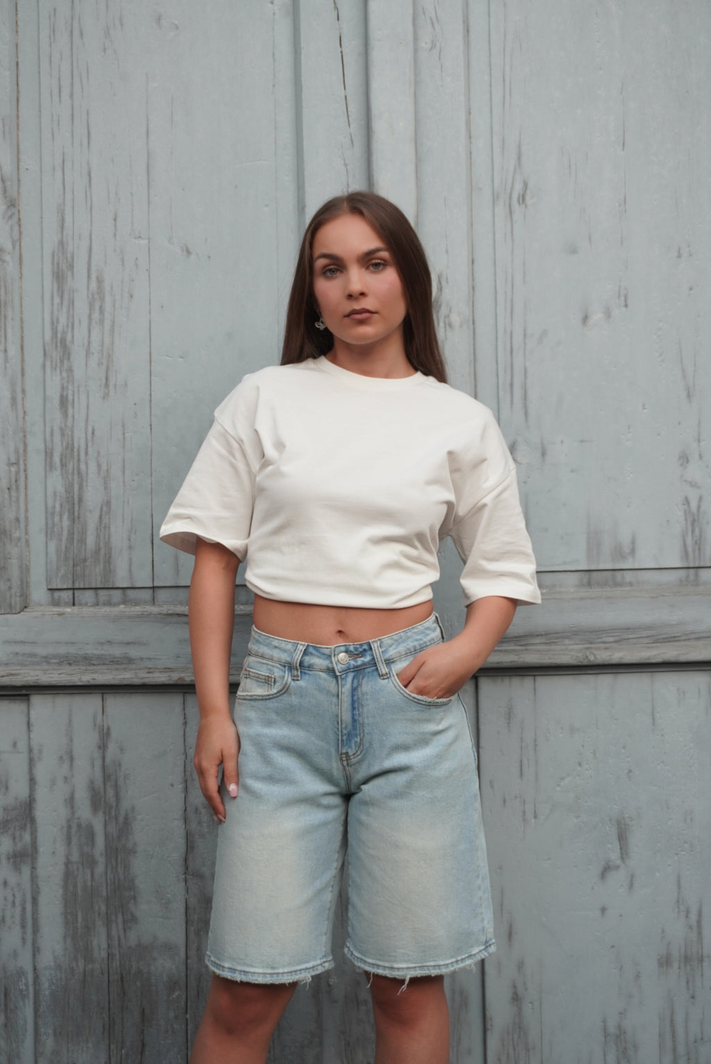 Dreiviertel-Jeans