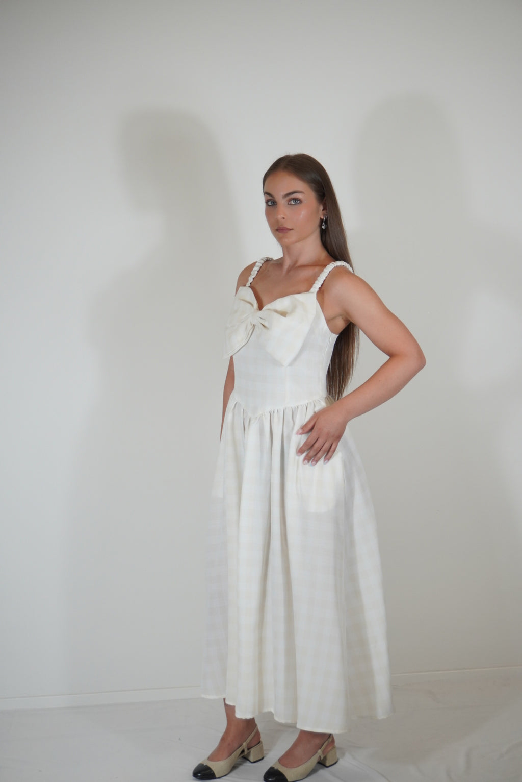 Kleid mit Schleife