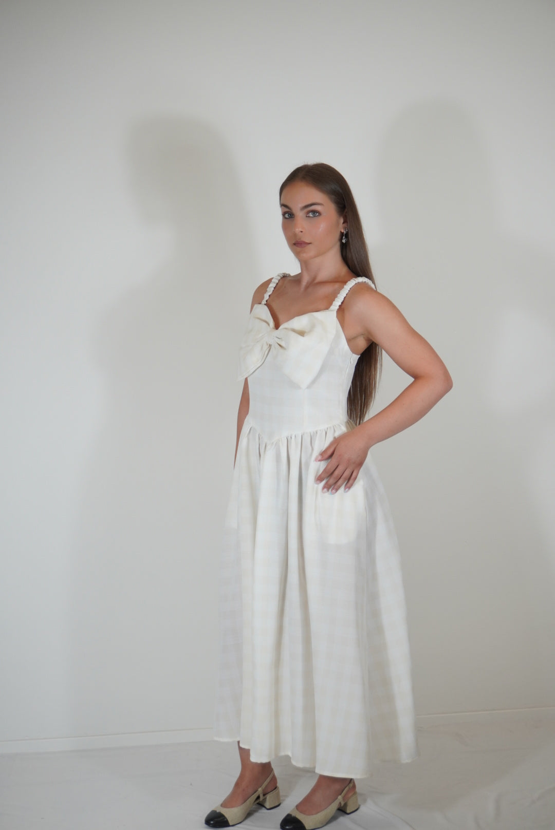 Kleid mit Schleife