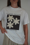 T-Shirt mit 3D-Blumen