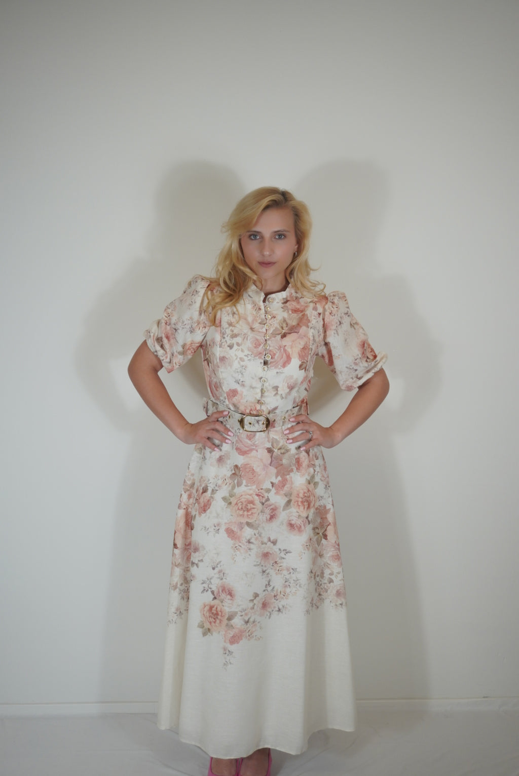 Blumiges Maxikleid