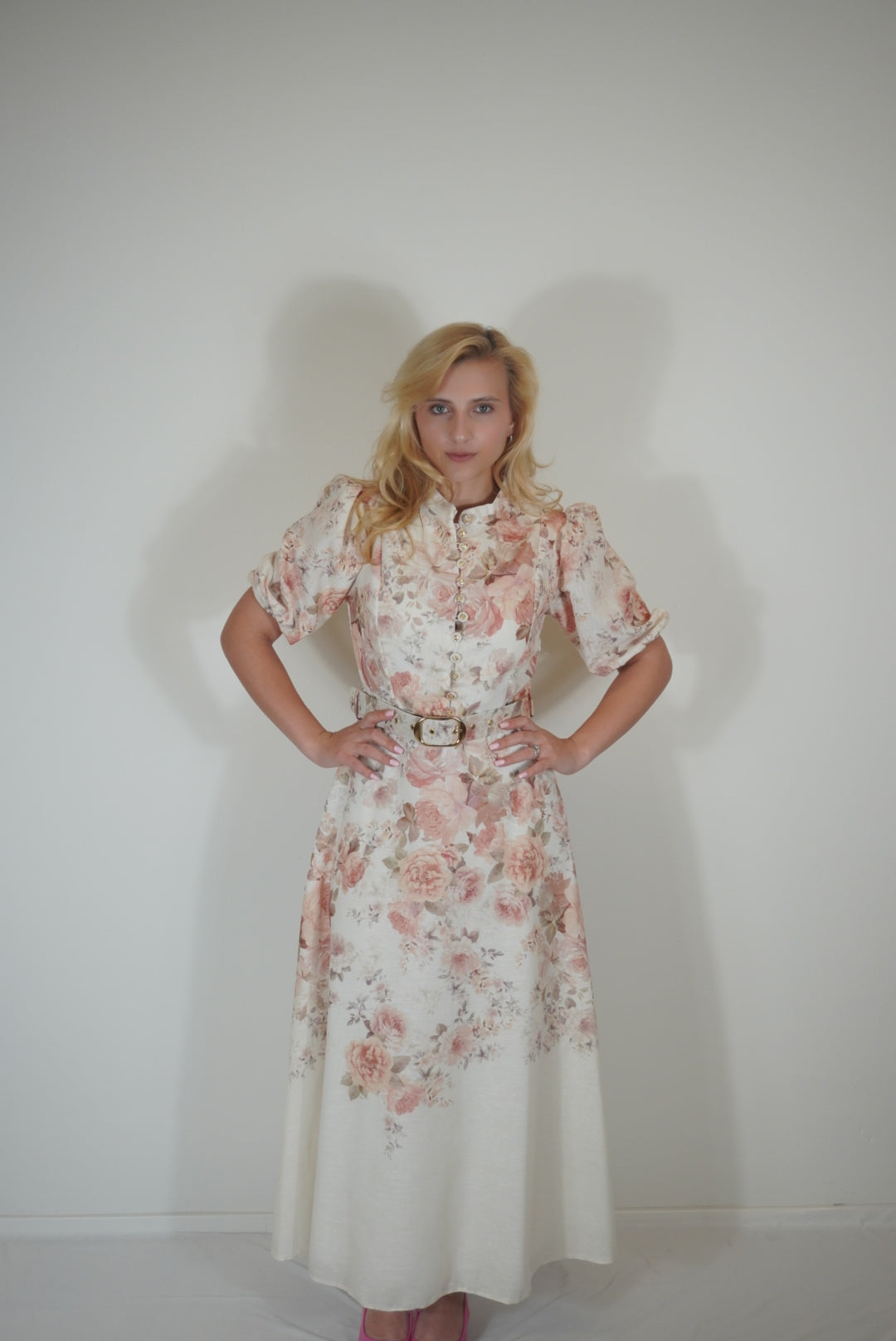 Blumiges Maxikleid