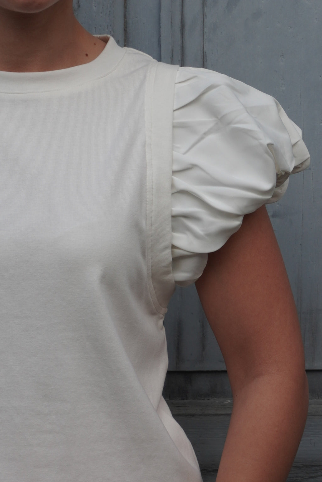 T-Shirt mit Puffärmeln