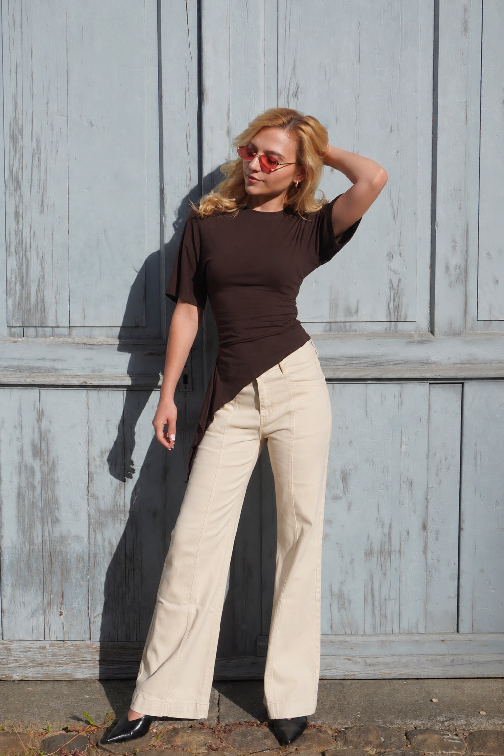 Beige Jeans