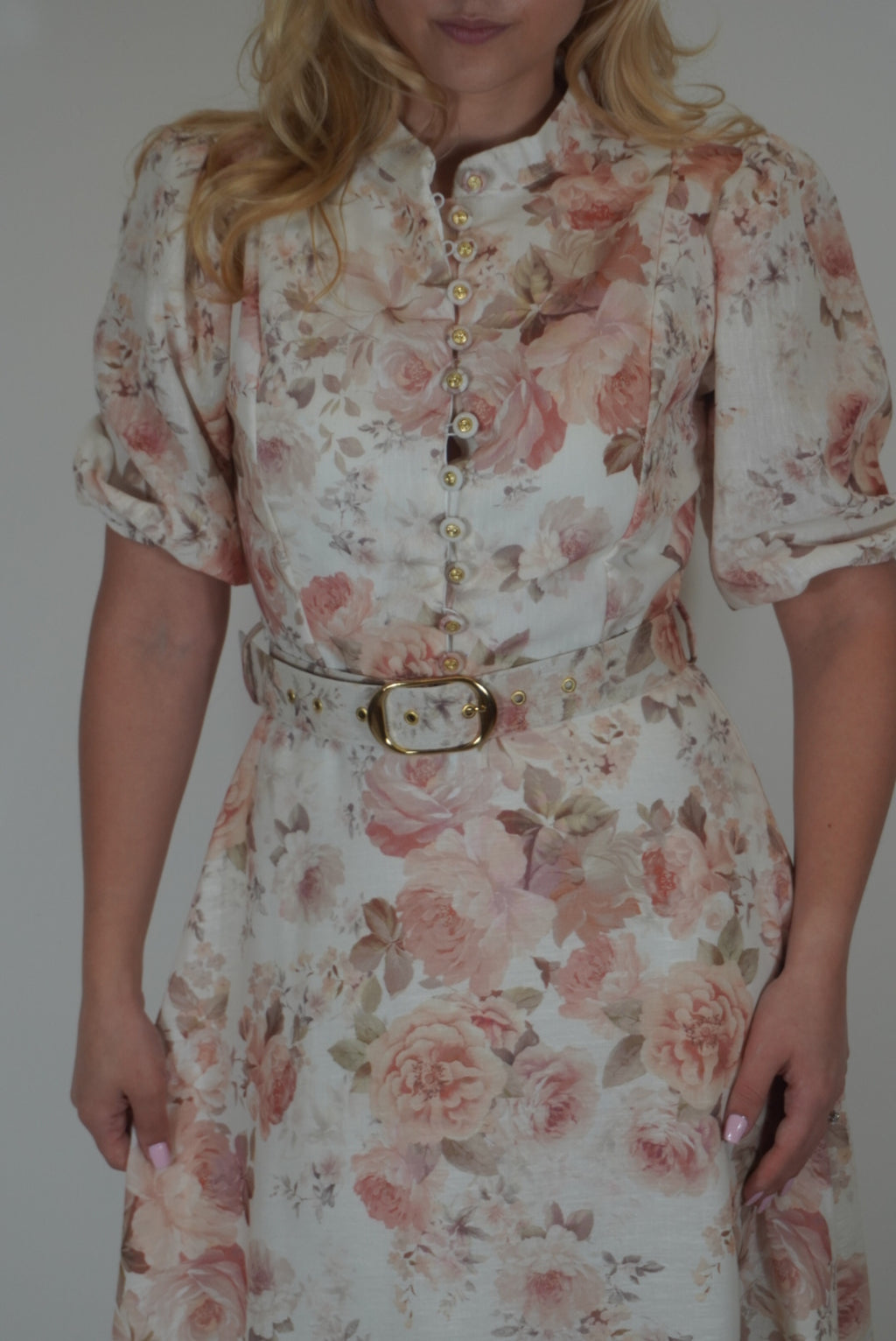 Blumiges Maxikleid