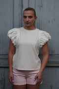 T-Shirt mit Puffärmeln