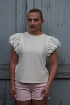 T-Shirt mit Puffärmeln