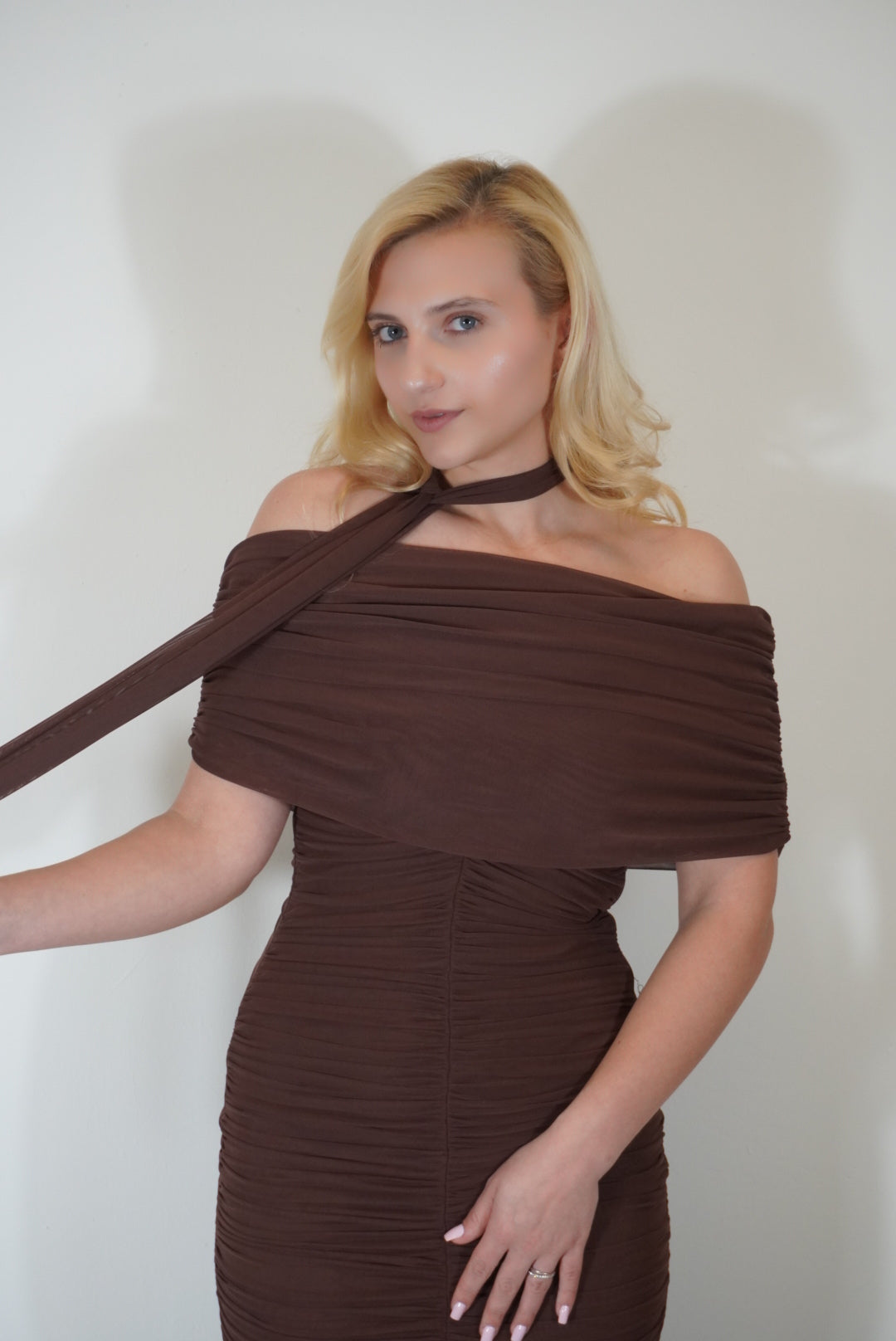 Off-shoulder-Kleid